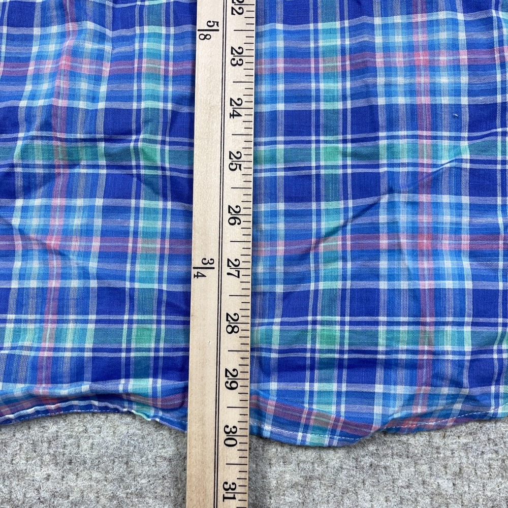 Vineyard Vines Murray Shirt Men Medium Blue Pink Button Up Cotton Preppy - Picture 8 of 11